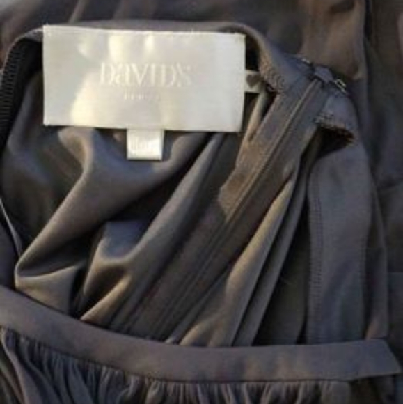 David's bridal size 14 grey blue - Picture 6 of 8